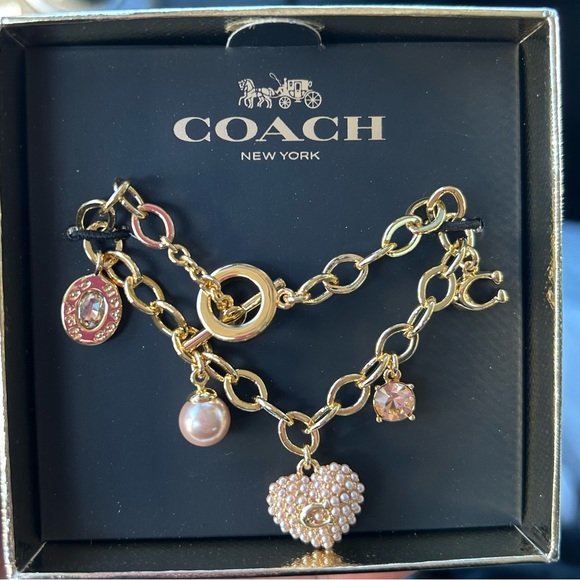 Coach Pearl Heart Charm Bracelet - Picture 5 of 6